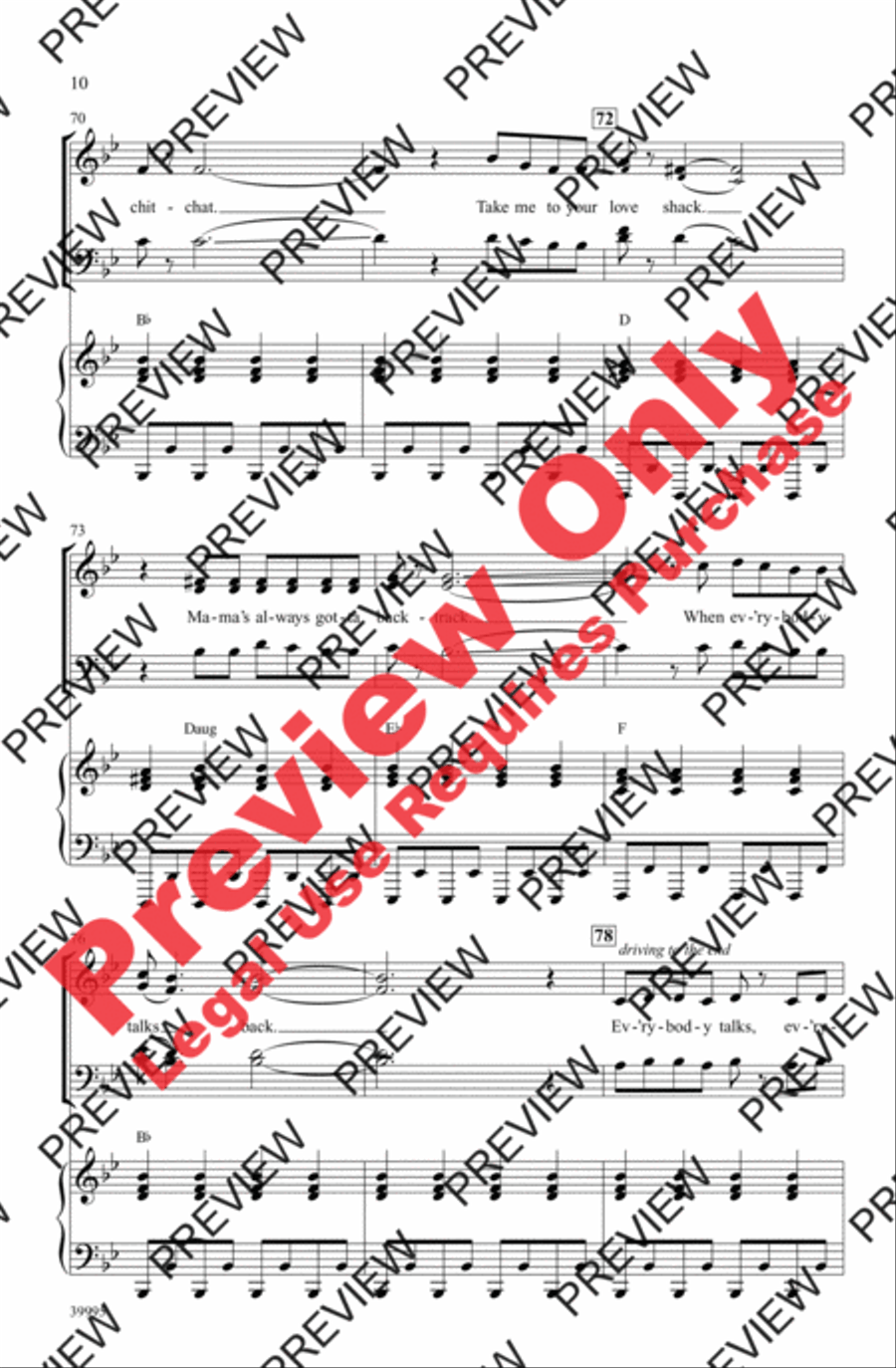 Everybody Talks 4-Part scores gallery preview page 10