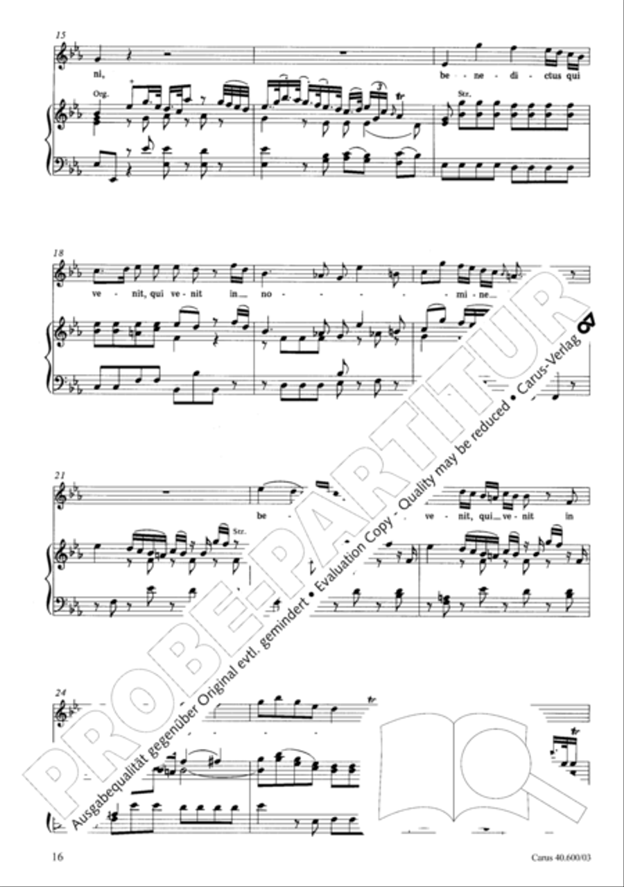 Missa brevis Sti. Joannis de Deo (Kleine Orgelsolomesse) 4-Part scores gallery preview page 21