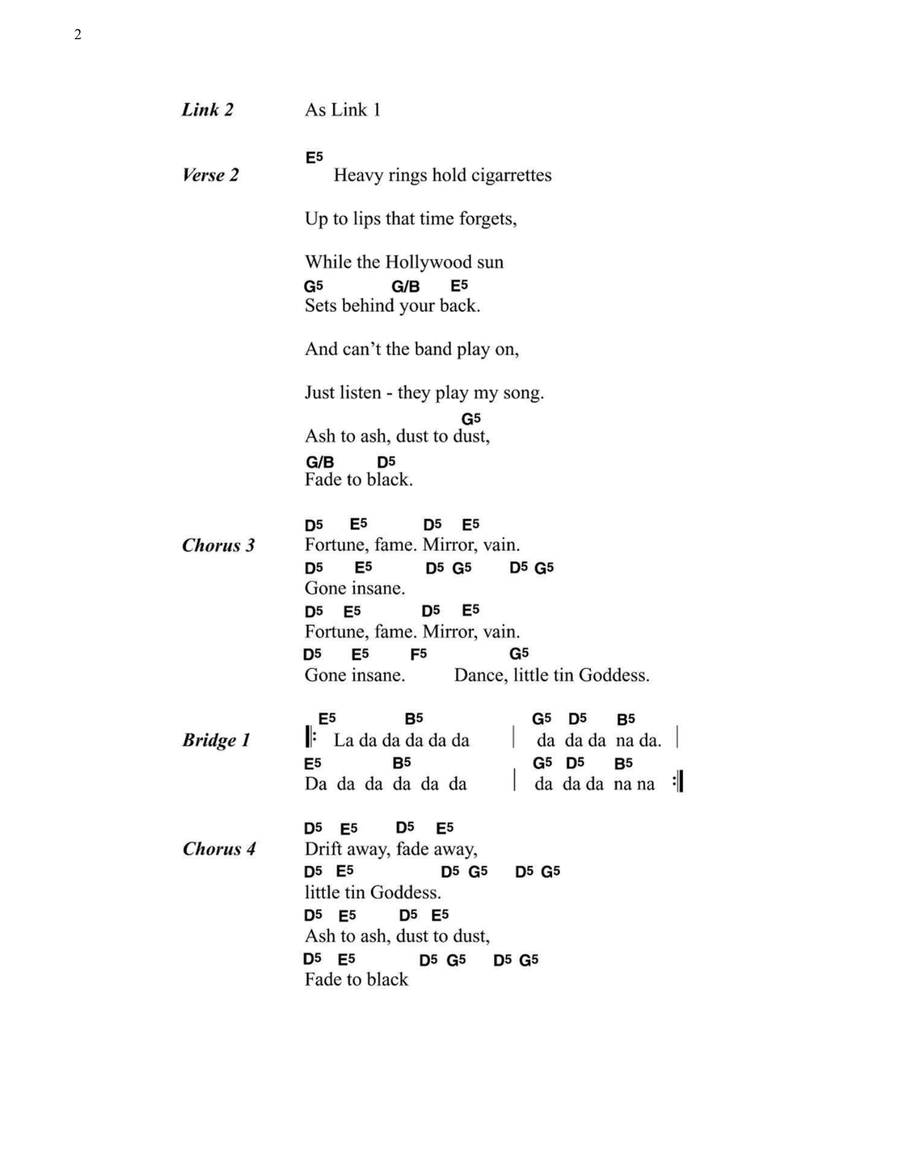 The Memory Remains Electric Guitar scores gallery preview page 2