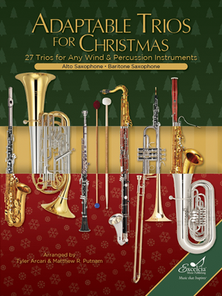 Book cover for Adaptable Trios for Christmas