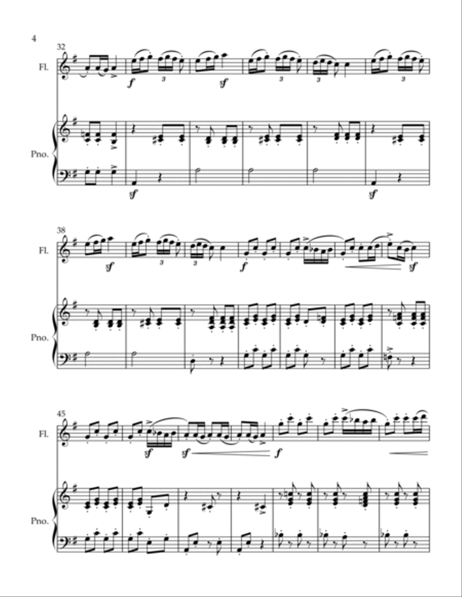 Romanian Folk Dances Little One Flute Solo scores gallery preview page 4