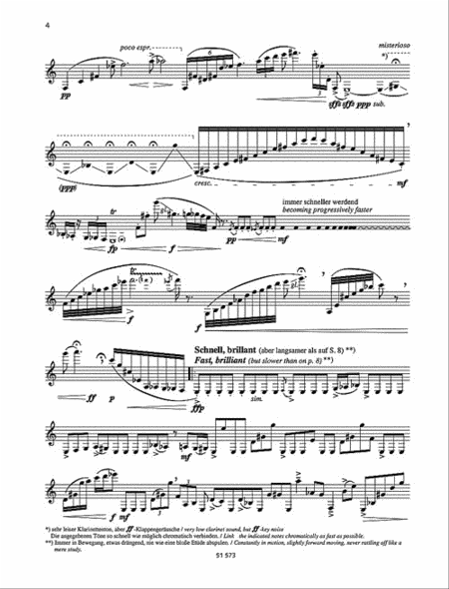 Fantasie Fantasie Clarinet Solo scores gallery preview page 4
