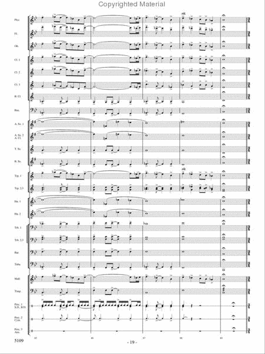 As If On Wings Concert Band scores gallery preview page 18