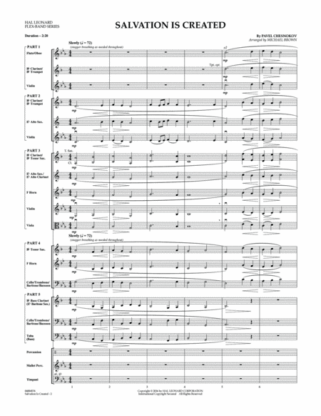 Salvation Is Created - Conductor Score (Full Score)
