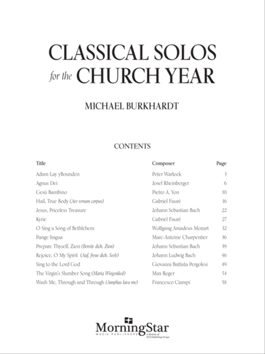 Classical Solos for the Church Year High Voice scores gallery preview page 2