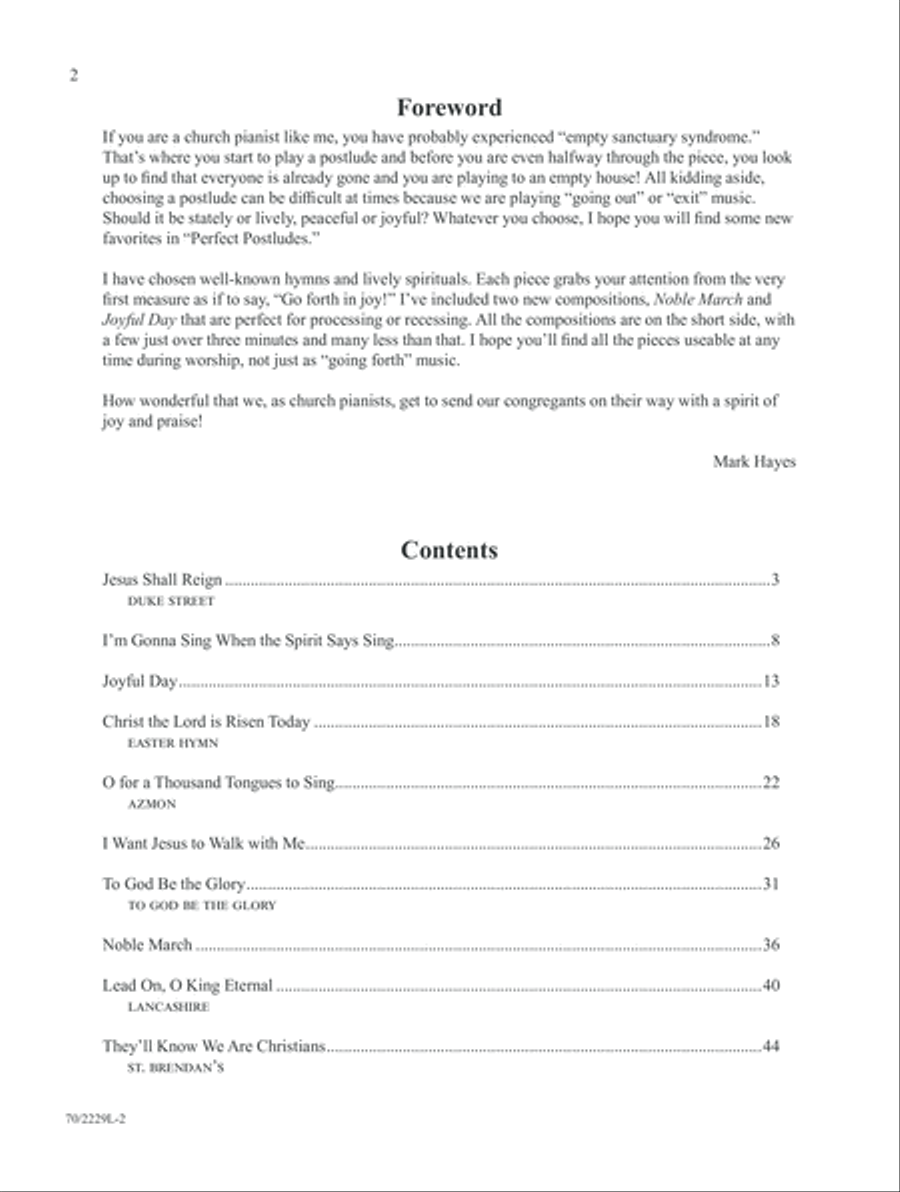 Perfect Postludes Piano Solo scores gallery preview page 2