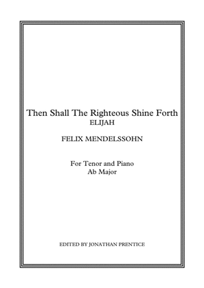 Book cover for Then Shall The Righteous Shine Forth - Elijah (Ab Major)