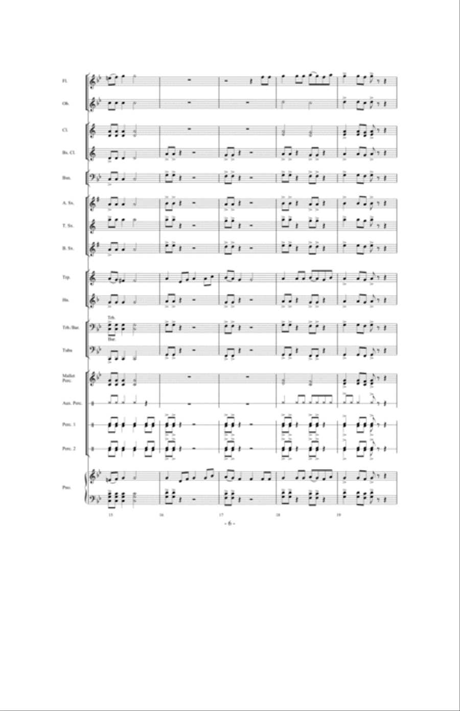 The Distant Castle Concert Band scores gallery preview page 5