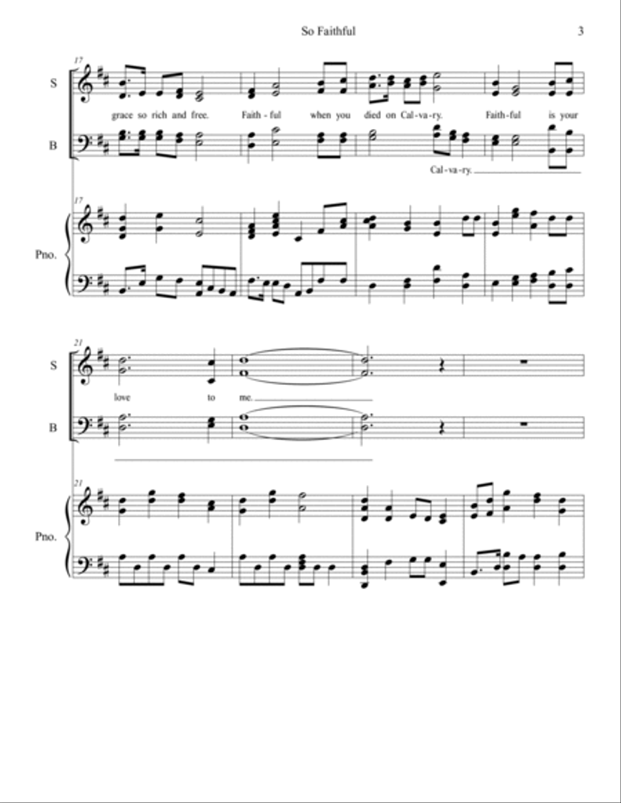 So Faithful 4-Part scores gallery preview page 3