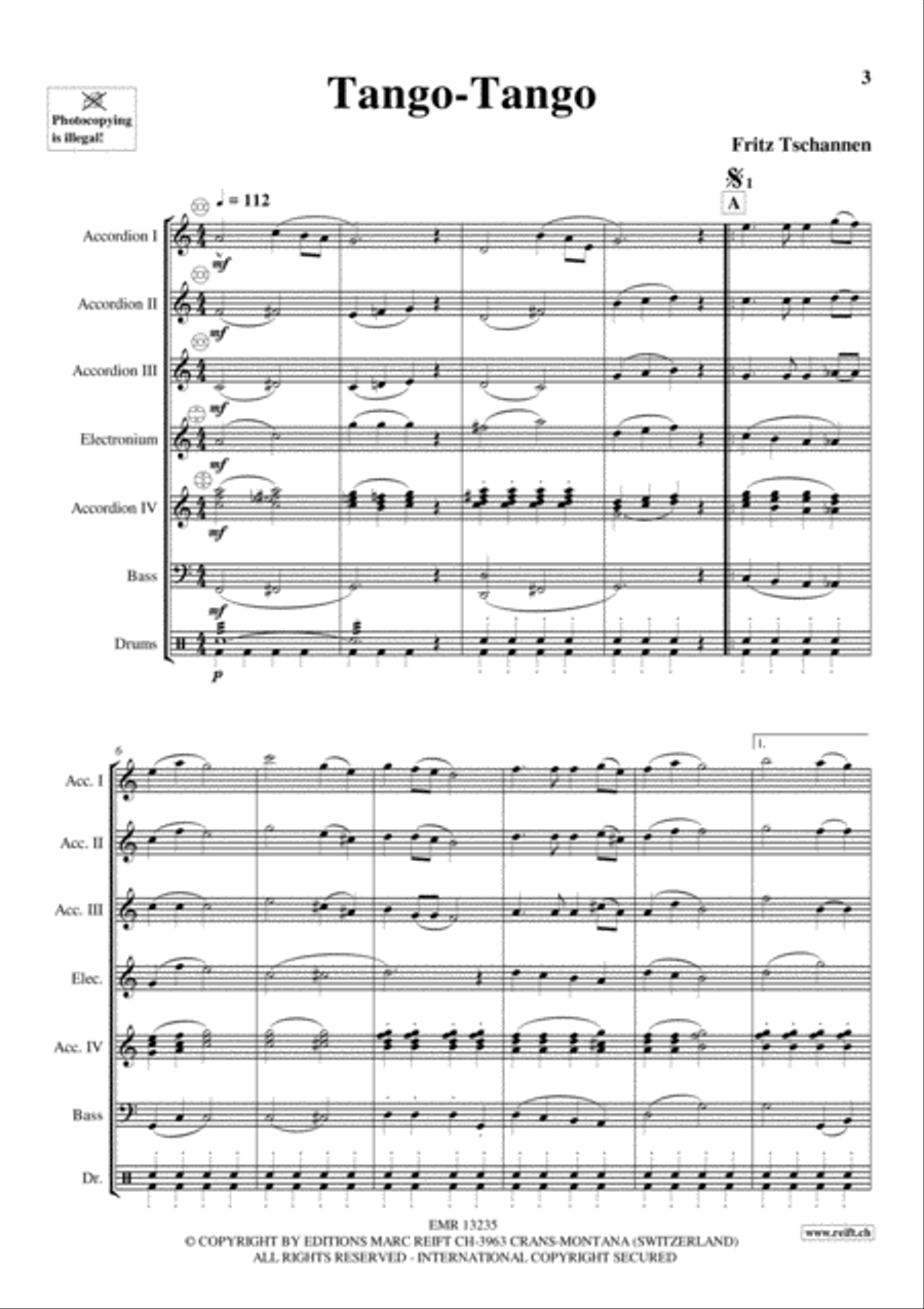 Tango-Tango Accordion scores gallery preview page 3