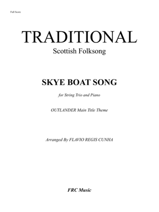 SKYE BOAT SONG - Outlander Main Title Theme - for String Trio and Piano Accompaniment