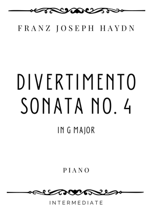 Book cover for Haydn - Divertimento Sonata No. 4 in G Major - Intermediate