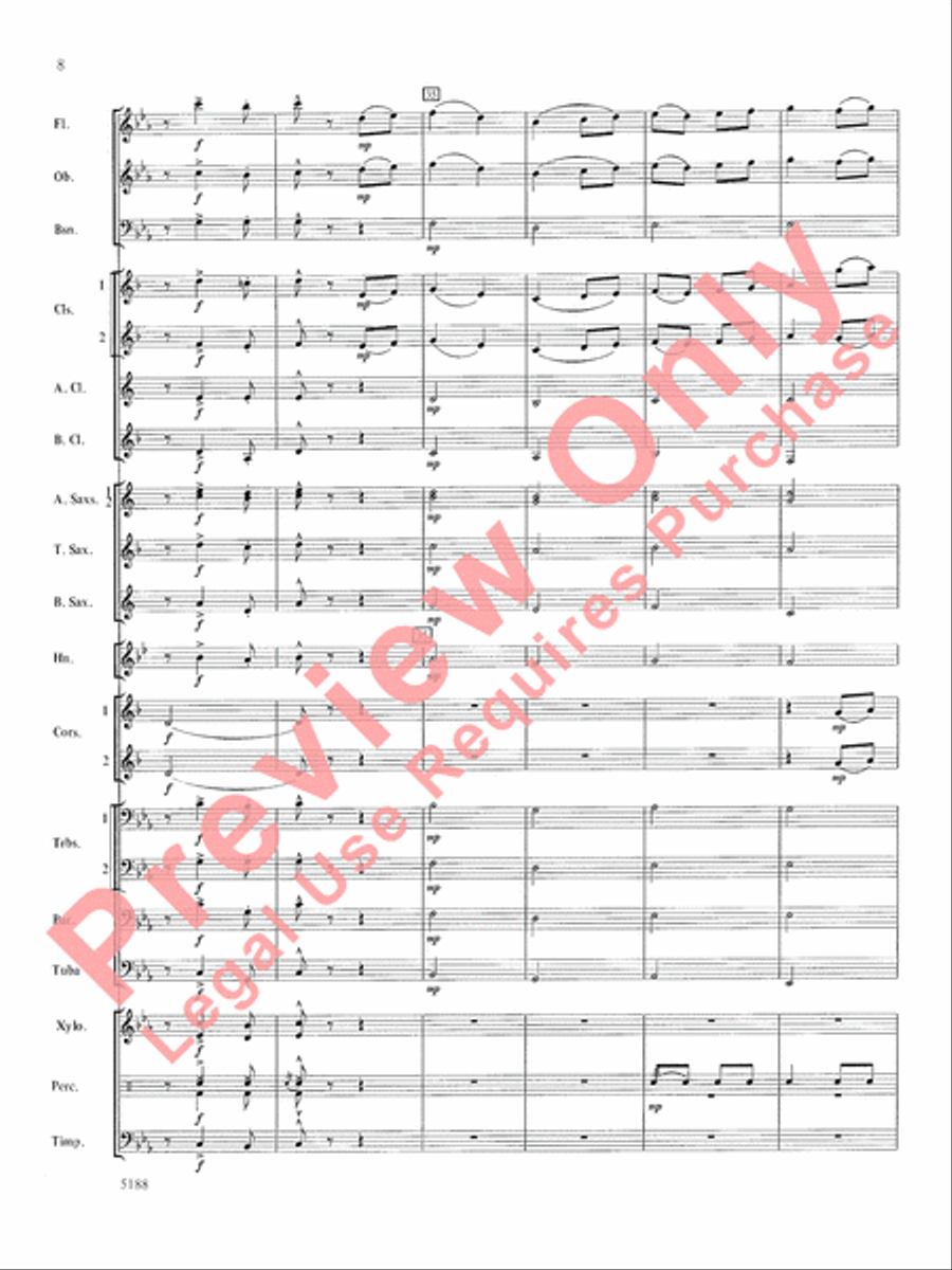 Tunbridge Meadows Concert Band scores gallery preview page 9