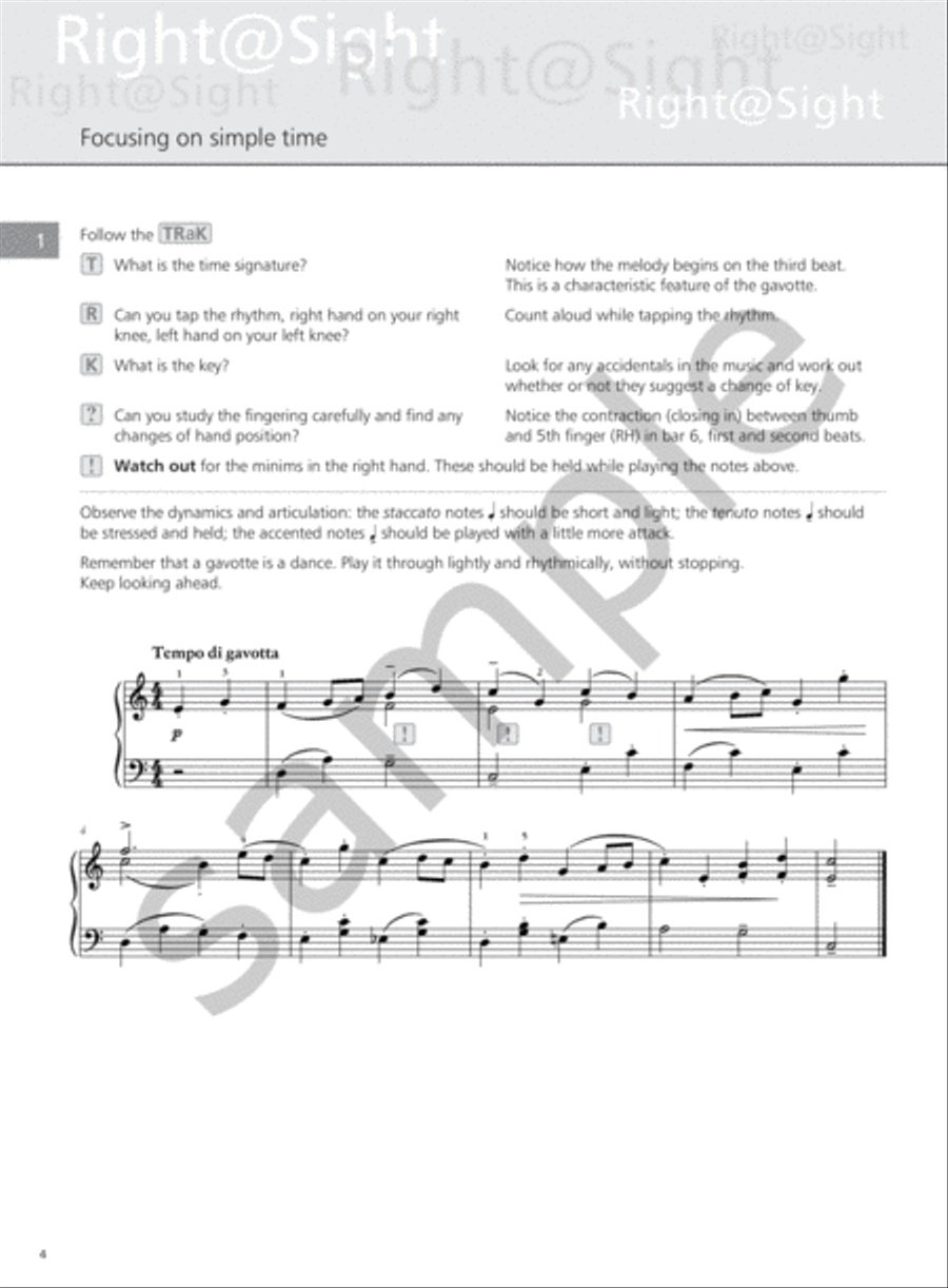 Right@Sight - Piano Grade 4 Piano Method scores gallery preview page 3