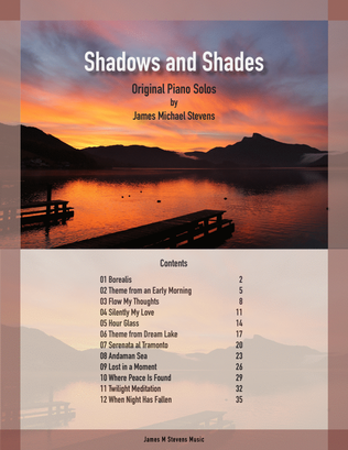 Book cover for Shadows and Shades Piano Book