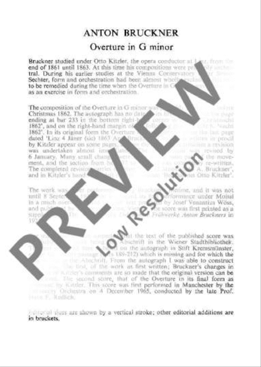 Overture G minor Orchestra scores gallery preview page 4