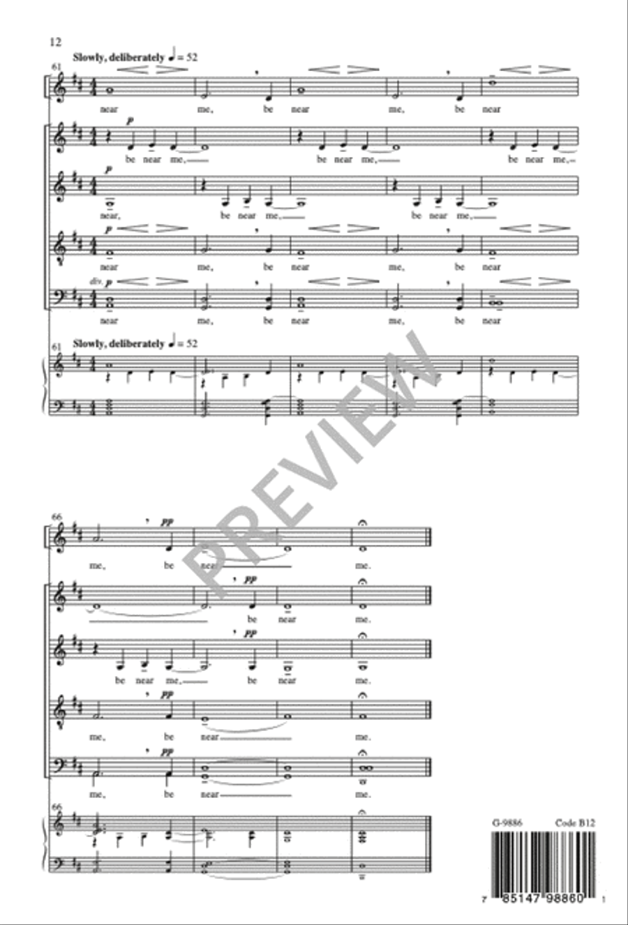 If I Must Go SSATBB scores gallery preview page 13