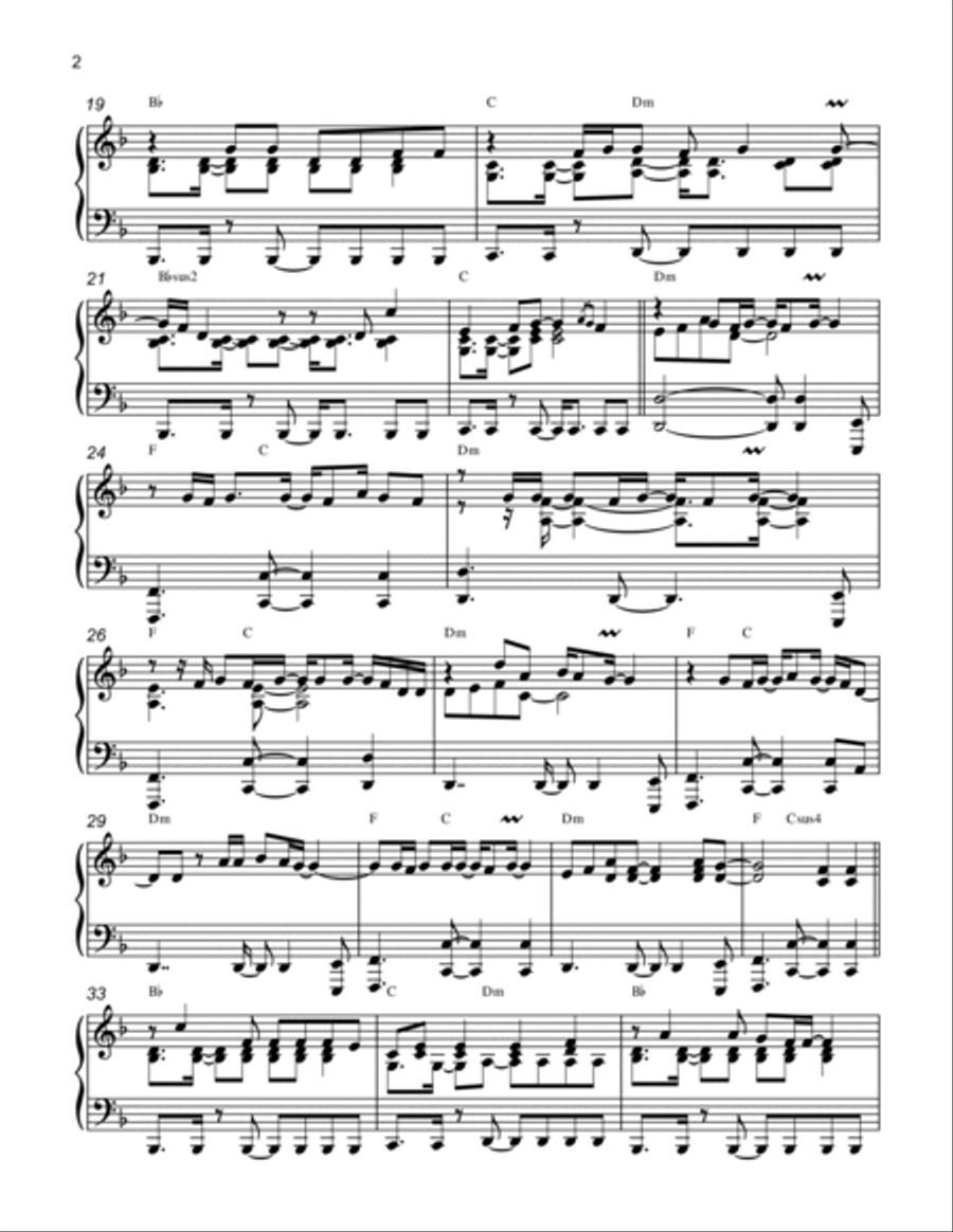 Falling Piano Solo scores gallery preview page 2