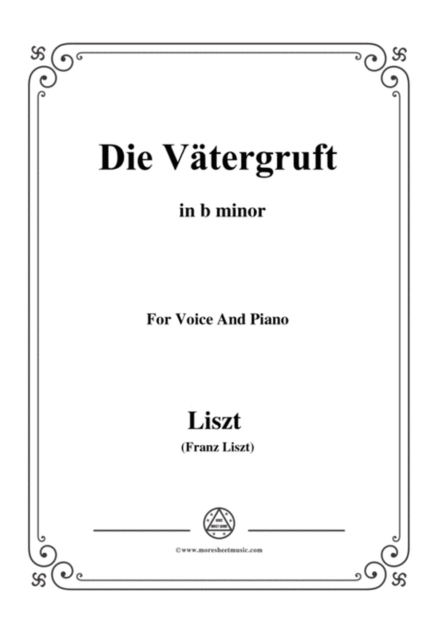 Liszt-Die Vätergruft in b minor,for Voice and Piano image number null