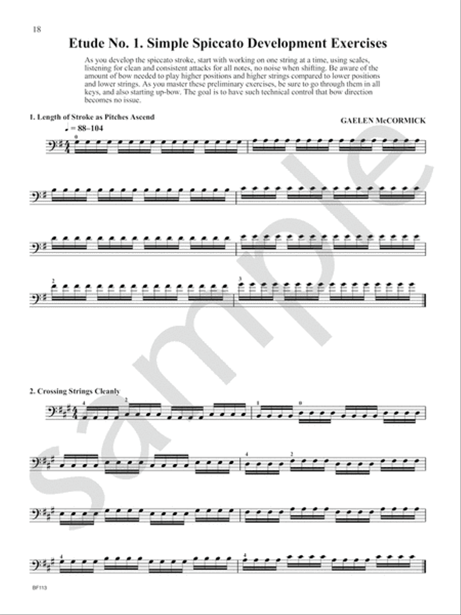 Mastering the Bow (Part 2: Spiccato) Double Bass scores gallery preview page 6