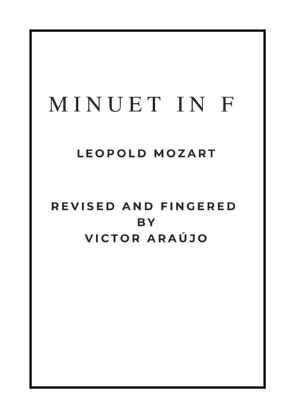 Minuet in F by Leopold Mozart Sheet Music image number null
