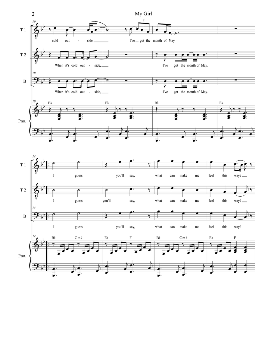 My Girl TTB scores gallery preview page 2