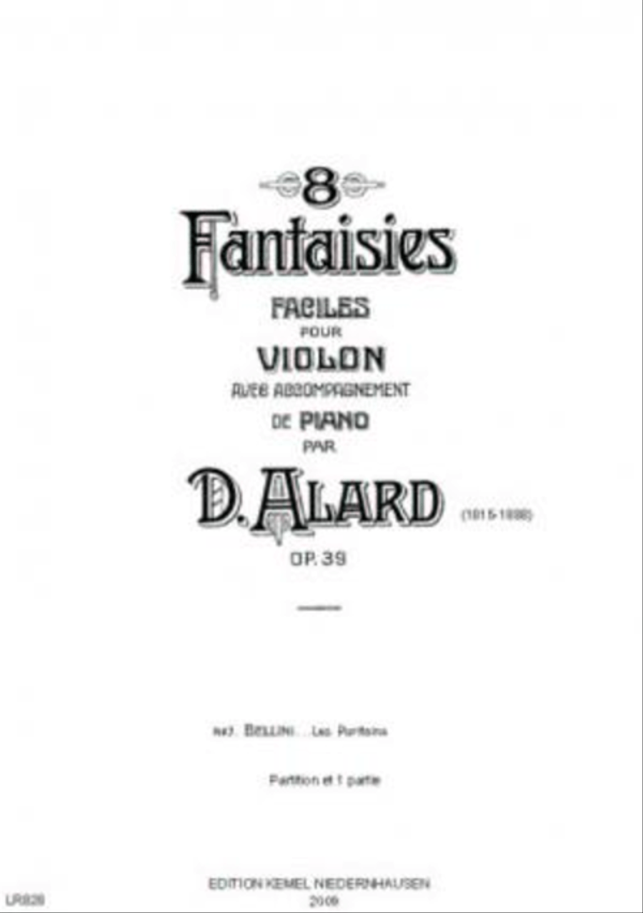 Huit fantaisies faciles Violin Solo scores gallery preview page 1