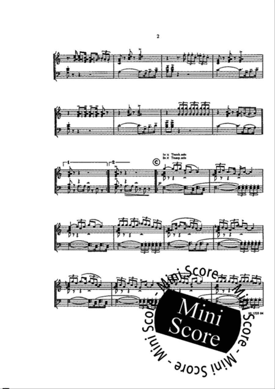 Bahama Blues Bahama Blues Fanfare Band scores gallery preview page 4