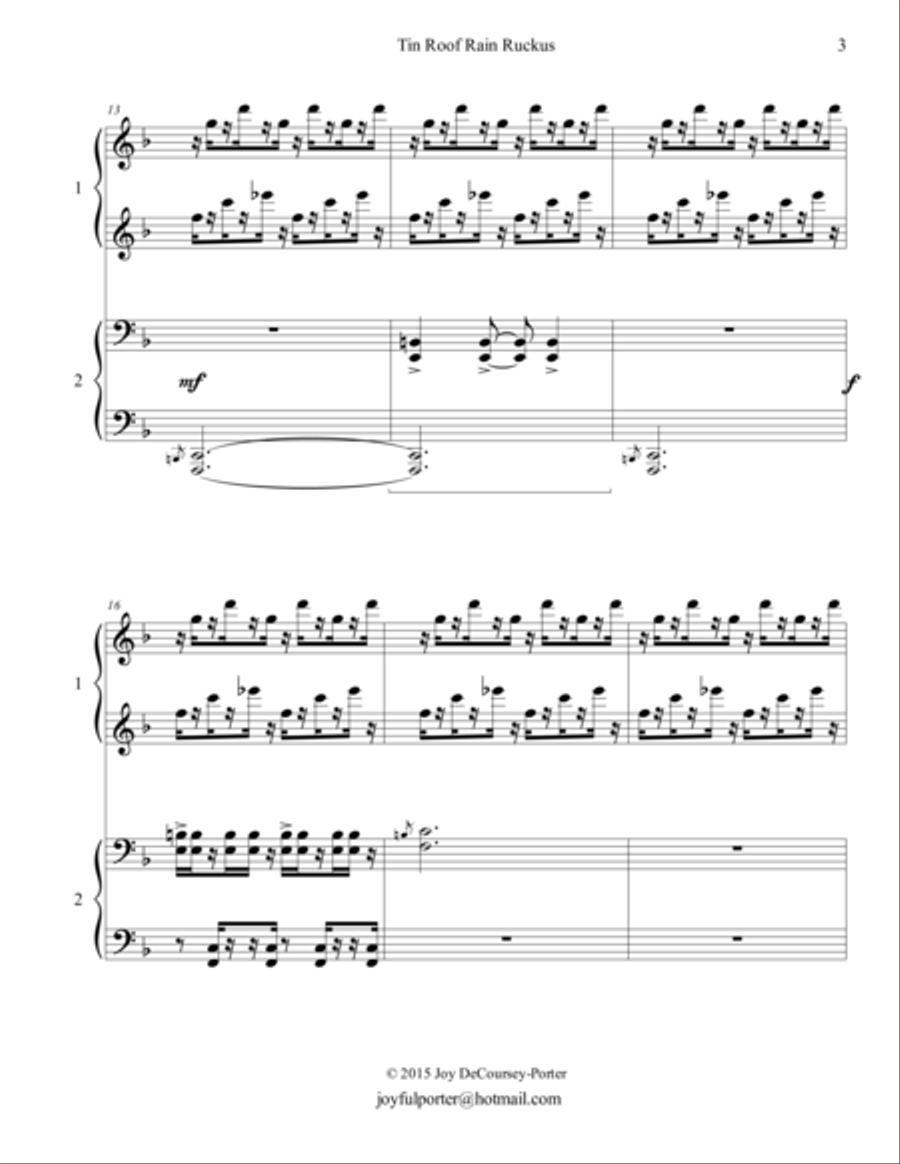 Tin Roof Rain Ruckus Tin Roof Rain Ruckus Piano scores gallery preview page 3