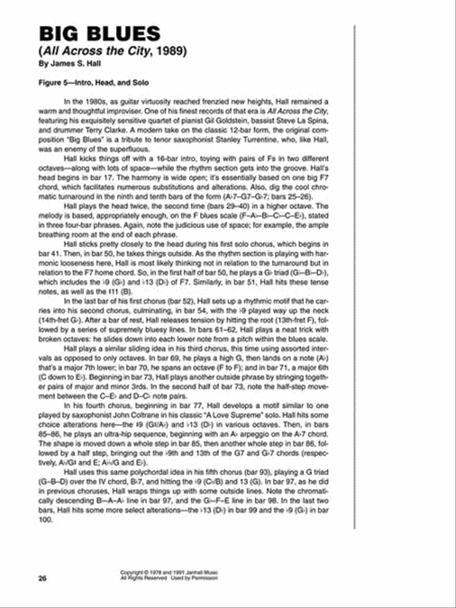 Jim Hall Jim Hall Electric Guitar scores gallery preview page 5