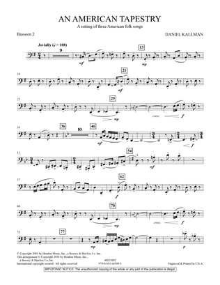 An American Tapestry (for Wind Ensemble) - Bassoon 2
