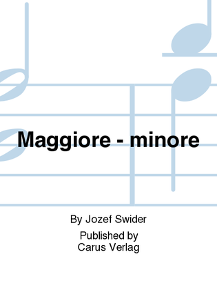 Book cover for Maggiore - minore