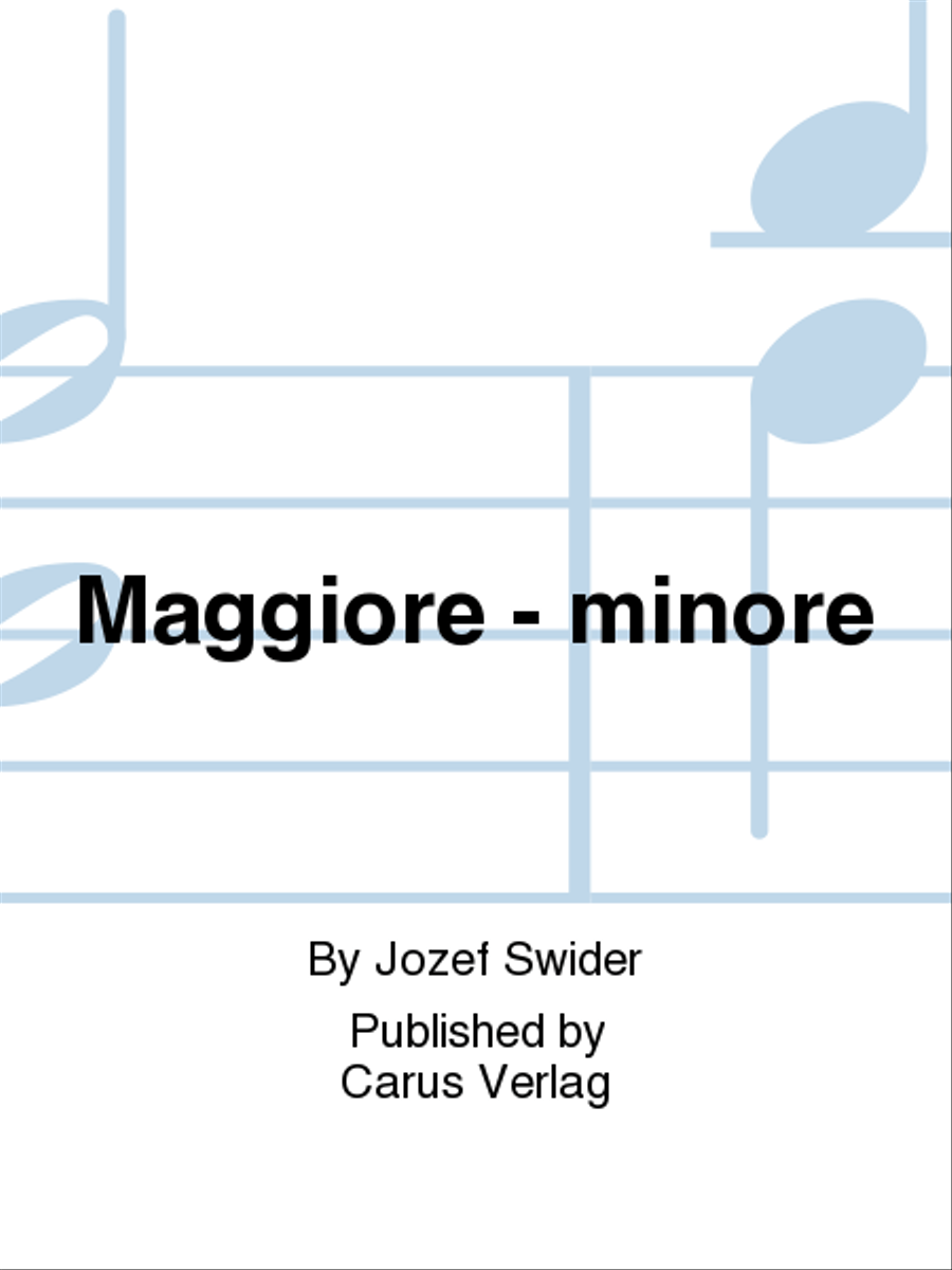 Maggiore - minore