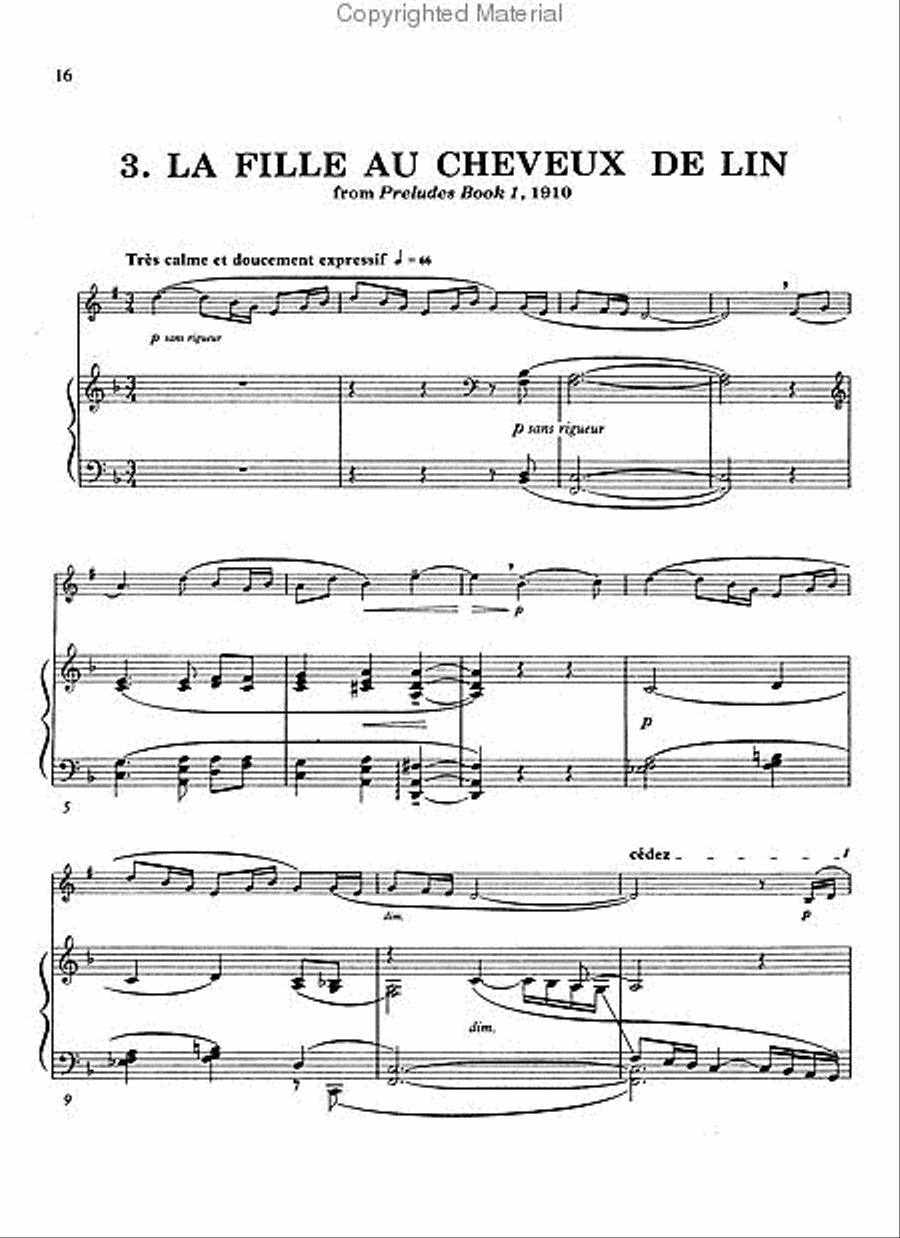 A Debussy Clarinet Album A Debussy Clarinet Album Clarinet Solo scores gallery preview page 5