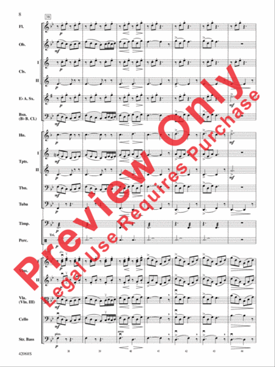 Peer Gynt Suite Selections Full Orchestra scores gallery preview page 9
