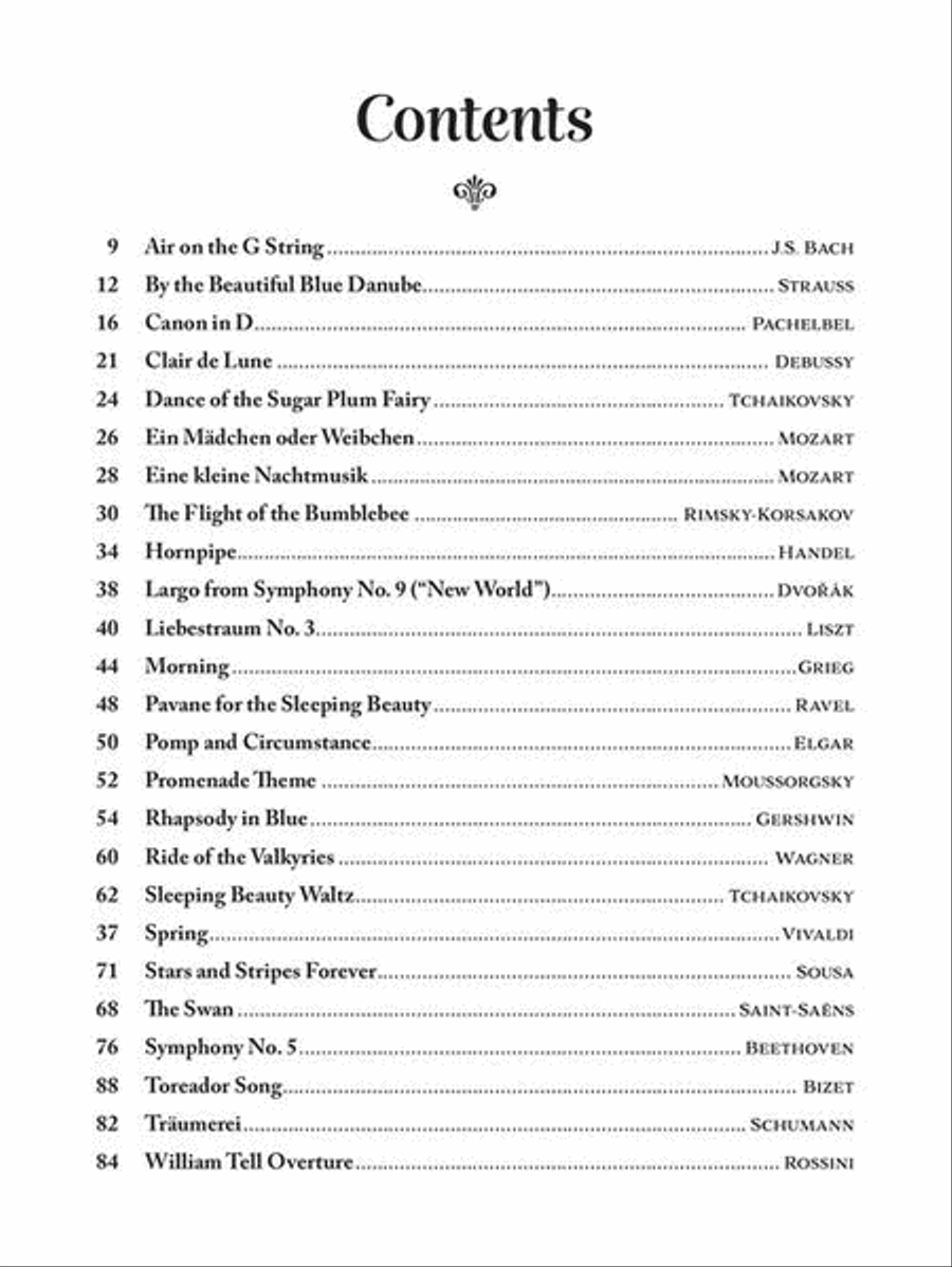 Classical Themes for Kids Easy Piano scores gallery preview page 3