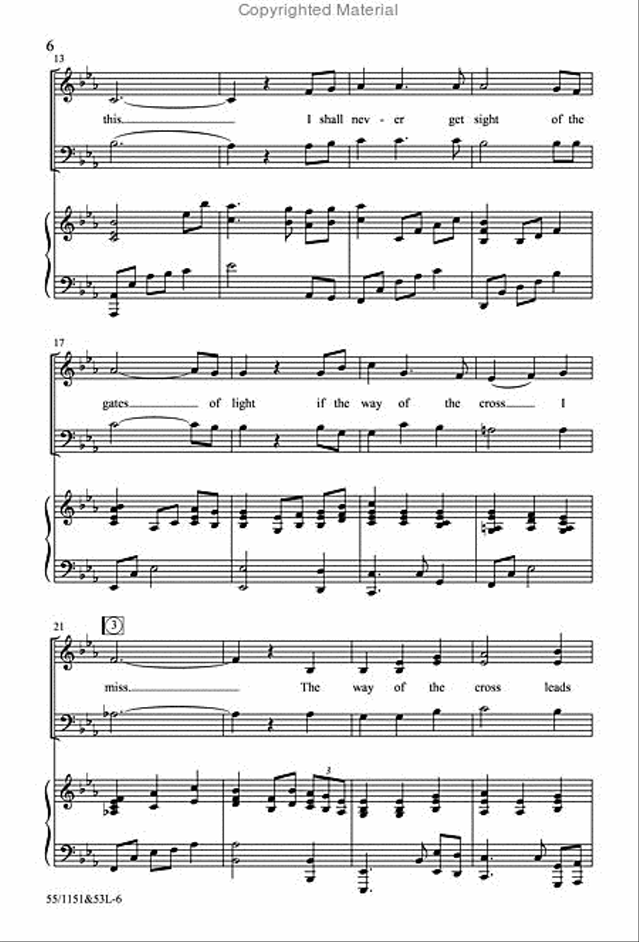 The Way of the Cross Leads Home 4-Part scores gallery preview page 3