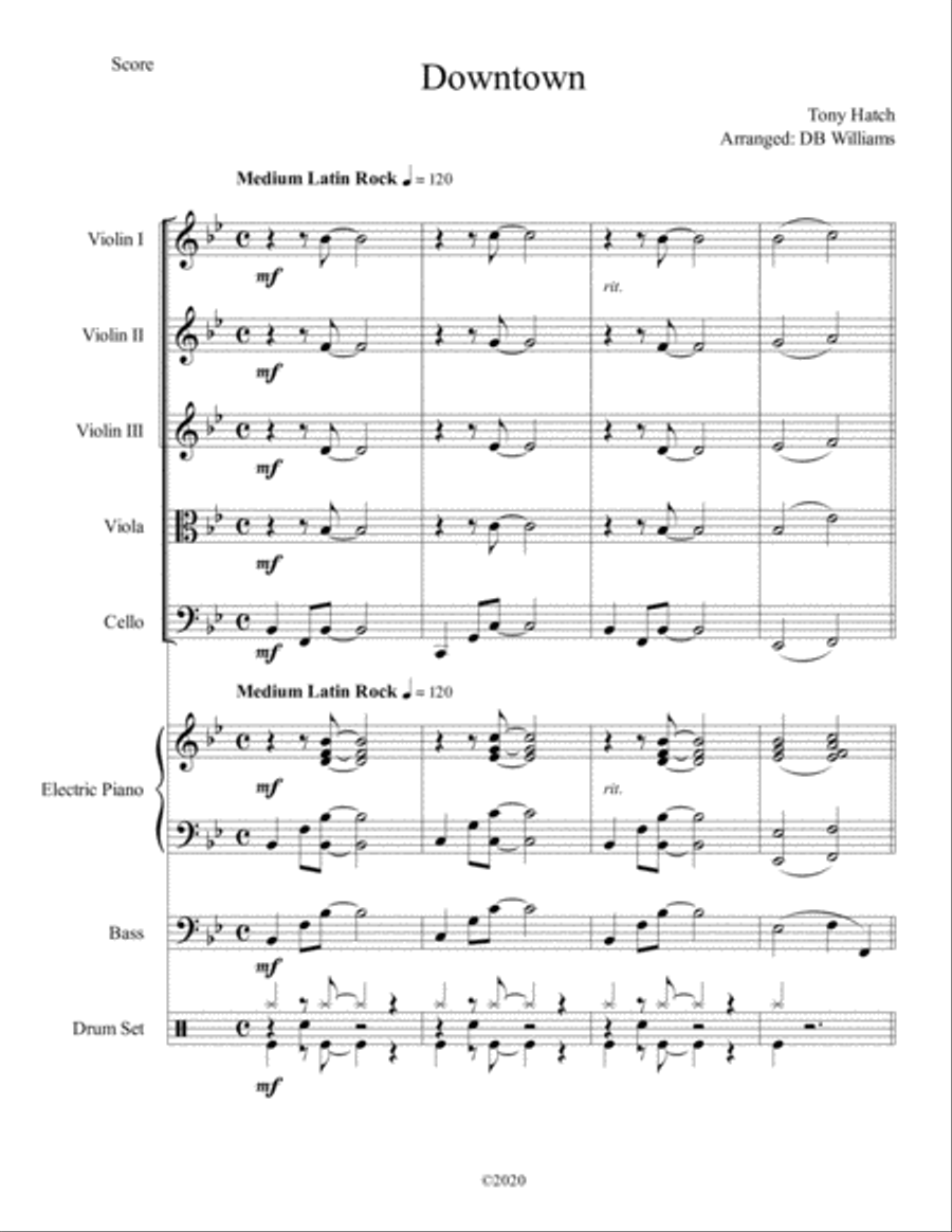 Downtown Large Ensemble scores gallery preview page 1