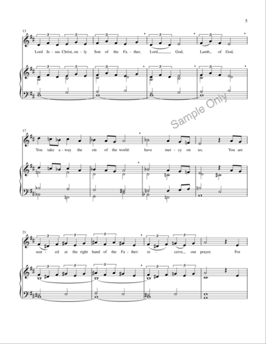 Mass Of St Mary's Mass Of St Mary's 4-Part scores gallery preview page 10