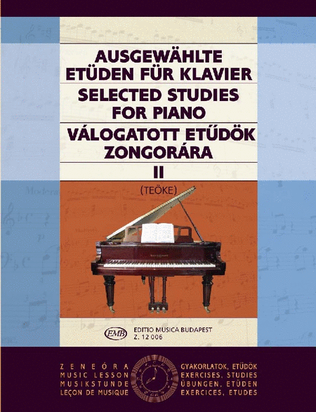 Book cover for Ausgewählte Etüden II für Klavier