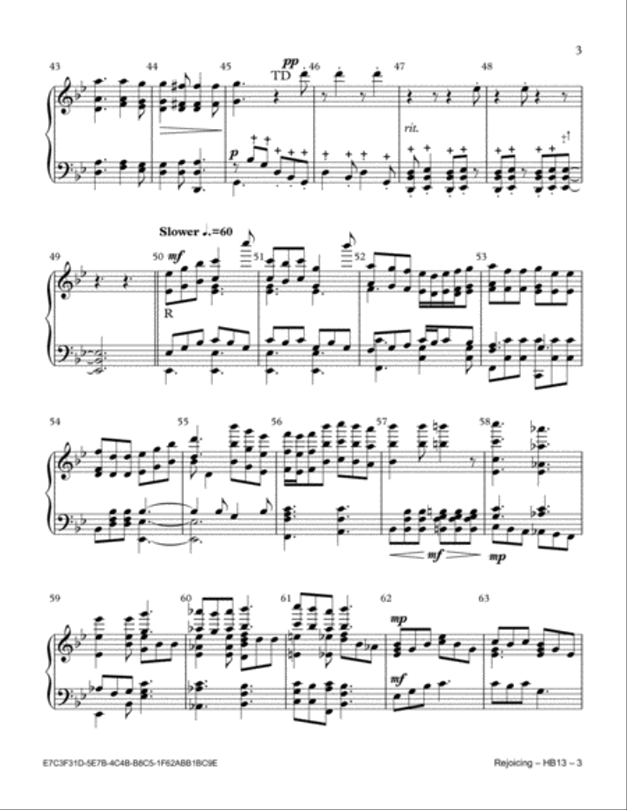 Rejoicing Handbell Choir scores gallery preview page 3