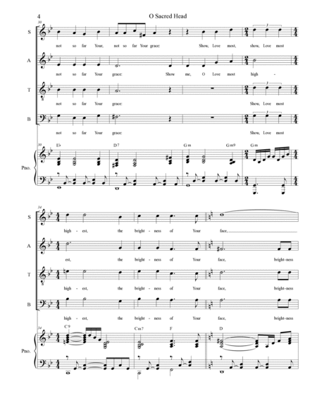 O Sacred Head (SATB) image number null