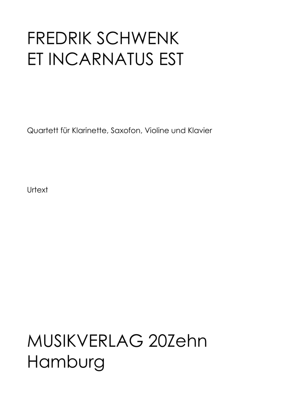 et incarnatus est Small Ensemble scores gallery preview page 1