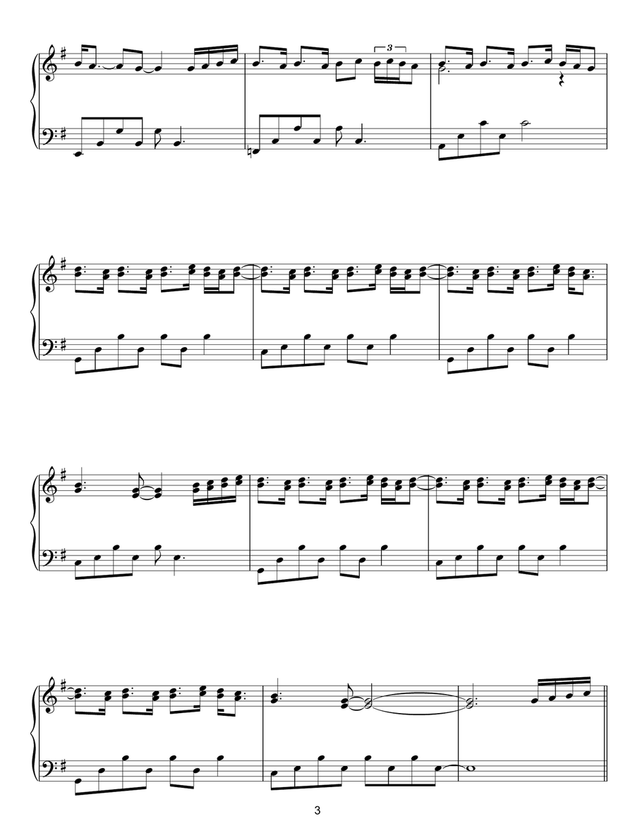The Snow Prelude No. 2 Piano Solo scores gallery preview page 3