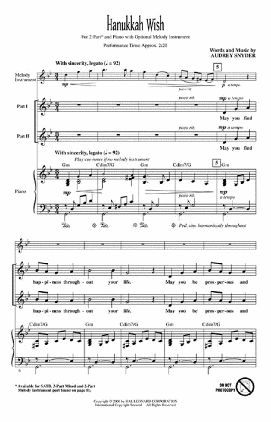 <br>Sheet music extract