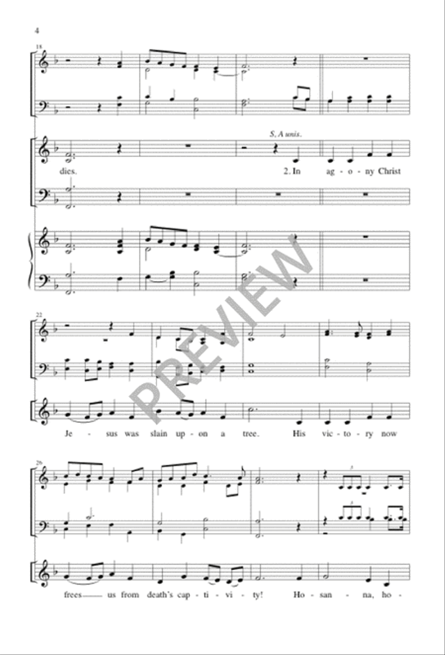 In Gladness and Thanksgiving 4-Part scores gallery preview page 3