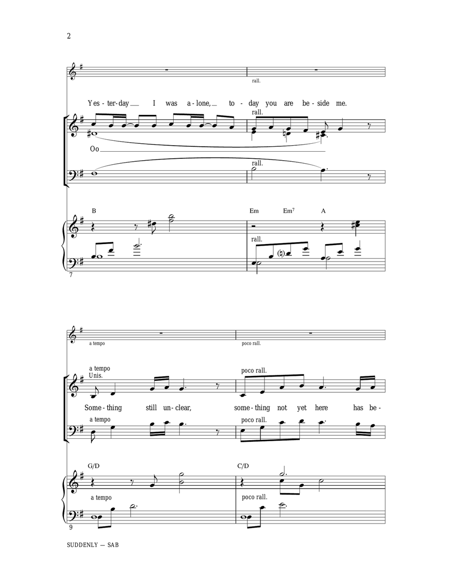 Suddenly (from Les Miserables The Movie) 3-Part scores gallery preview page 2