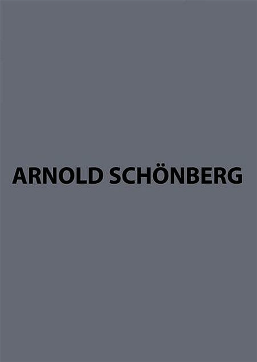 Orchesterfragmente (Samtliche Werke) by Arnold Schoenberg Orchestra - Sheet Music