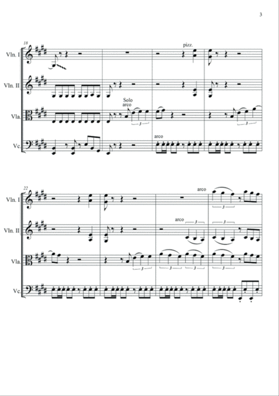 I Want To Break Free String Quartet scores gallery preview page 3
