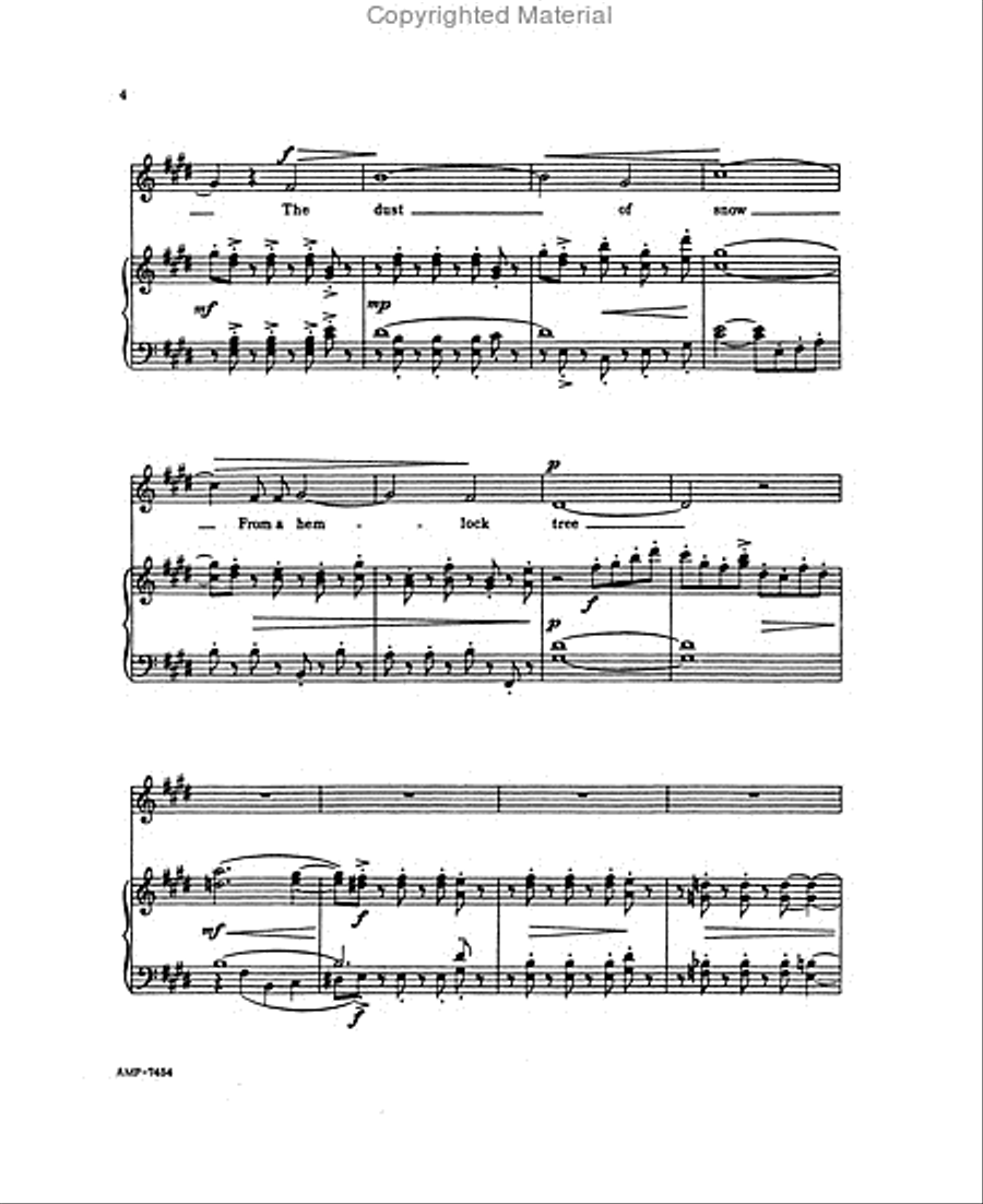 Three Poems of Robert Frost Voice scores gallery preview page 3